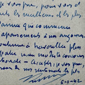Auguste Lumière travaille plus que jamais "à l'oeuvre de rénovation nationale"