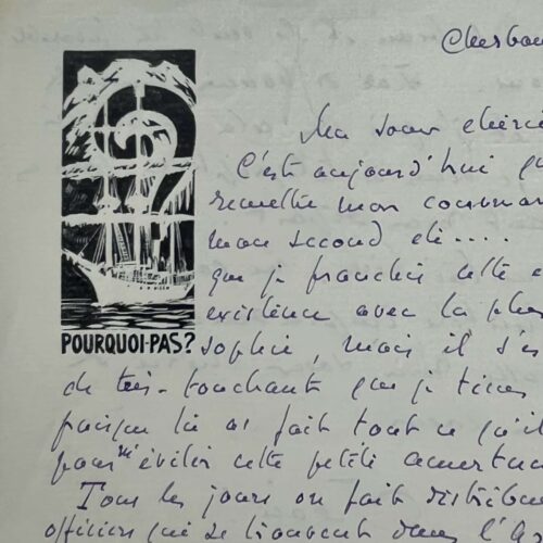 Jean-Baptiste Charcot cède le commandement du "Pourquoi Pas ?" à son second