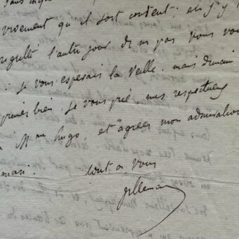 Lettre d'Abel-François Villemain à Victor Hugo