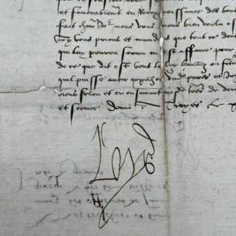 Lettre du roi Louis XII aux officiers de Saint-Georges à Gênes, durant la 4e guerre d'Italie