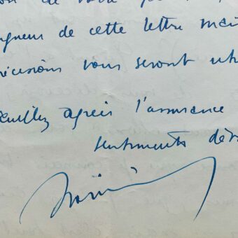 Superbe lettre de Boris Vian sur Saint-Germain-des-Prés et ses clubs de jazz