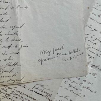 Manuscrit de plusieurs textes et poèmes de Max Jacob