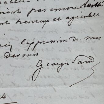 George Sand écrit à Lamartine pour recommander l'ami de Chopin, Edmond Combes dit "l'Abyssinien"