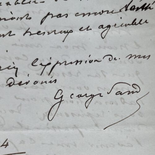 George Sand écrit à Lamartine pour recommander l'ami de Chopin, Edmond Combes dit "l'Abyssinien"