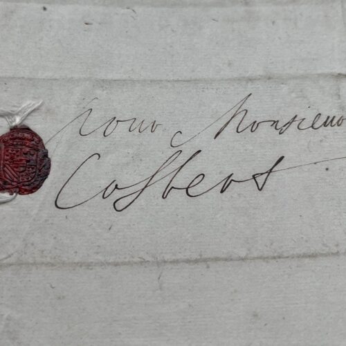 Lettre entièrement autographe de Turenne à Colbert