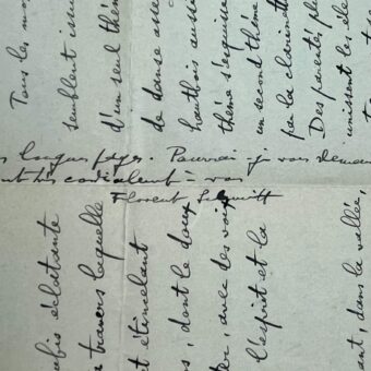 Intéressante lettre de Florent Schmitt sur son étude symphonique "Le Palais hanté", tirée d'E.A. Poe, créée en 1904