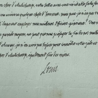 Le futur Louis XVIII, en exil, loue la volonté de l'Empereur Paul Ier de Russie et entrevoit la fin de ses malheurs