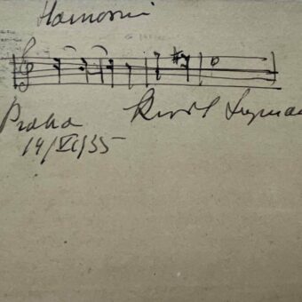 Portée musicale du compositeur polonais Karol Szymanowski, tirée de son ballet "Harnasie"