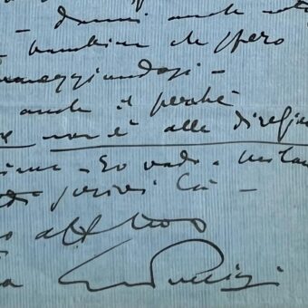 Giacomo Puccini annonce à son grand ami Carlo Clausetti qu'il retarde son prochain Opéra