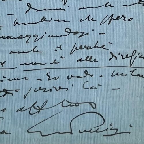 Giacomo Puccini annonce à son grand ami Carlo Clausetti qu'il retarde son prochain Opéra