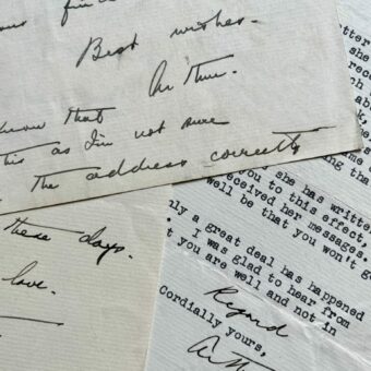 5 lettres de l'avocat américain Arthur Garfield Hays, défenseur de Sacco & Vanzetti