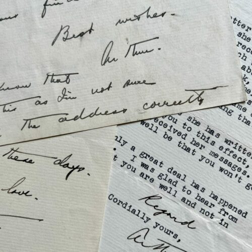 5 lettres de l'avocat américain Arthur Garfield Hays, défenseur de Sacco & Vanzetti