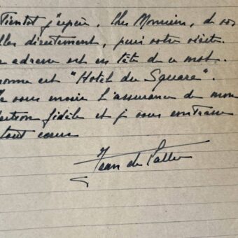 Lettre de prison de De Lattre de Tassigny, de février 1943
