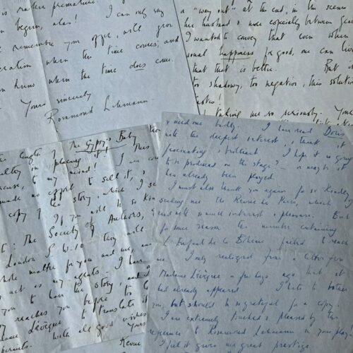 Quatre lettres de la romancière anglaise Rosamond Lehmann
