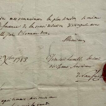 Lettre scientifique d'Horace Bénédict de Saussure sur Faujas de Saint-Fond et les expériences des frères Montgolfier