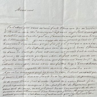Lettre de Maupertuis au sujet d'une édition de tragédies de Corneille et Molière