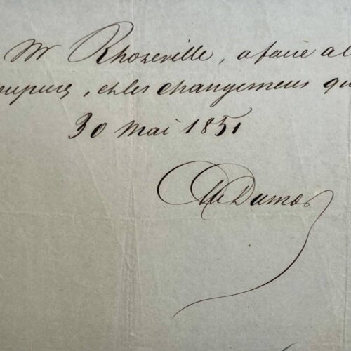 Alexandre Dumas autorise sans restriction les modifications de son drame "La Barrière Clichy"