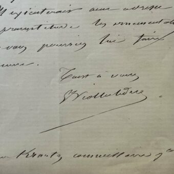 Eugène Viollet-Le-Duc recommande un artisan du zinc pour la confection d'objets d'art