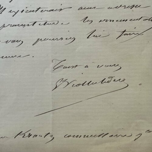 Eugène Viollet-Le-Duc recommande un artisan du zinc pour la confection d'objets d'art