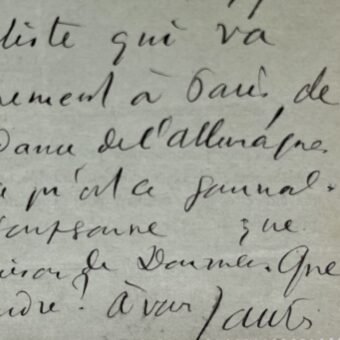 Jean Jaurès se documente sur un nouveau journal socialiste, à la demande de Georg von Vollmar