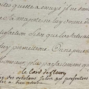 Le cardinal de Fleury exprime, au nom du roi Louis XV, sa satistafction pour la tenue des Etats de Provence