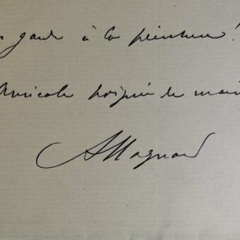 Albéric Magnard remanie le début d'une composition et espère voir Bérénice à l'Opéra-Comique