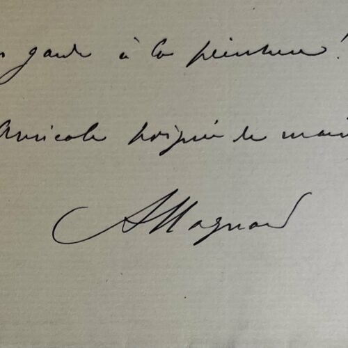 Albéric Magnard remanie le début d'une composition et espère voir Bérénice à l'Opéra-Comique