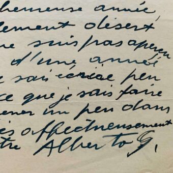 Alberto Giacometti prépare sa grande exposition à New York et reprend la sculpture avec enthousiasme