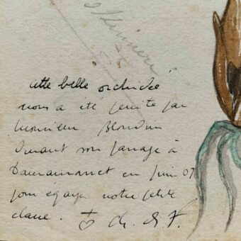 A Tamanrasset, Charles de Foucauld reçoit une aquarelle en présent