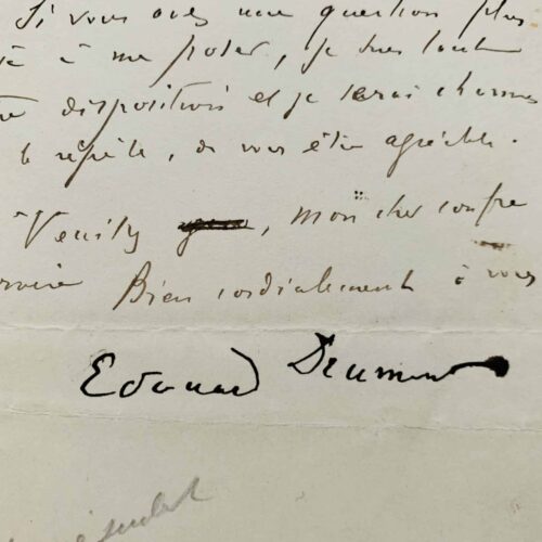 La réponse laconique d'Edouard Drumont à un jeune patriote