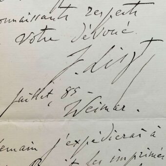 Franz Liszt reçu en grand pompe à l'Exposition Universelle d'Anvers de 1885