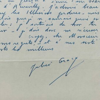 Julien Gracq dit son admiration pour Barbey d'Aurevilly et Les Illusions perdues