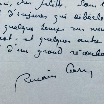 Romain Gary confie sa détresse au compagnon de la Libération Pierre Julitte